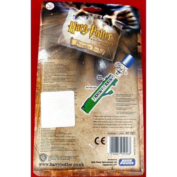 Harry Potter Philosopher's Stone Projector Torch New Sealed Vintage From UK - Picture 3 of 6